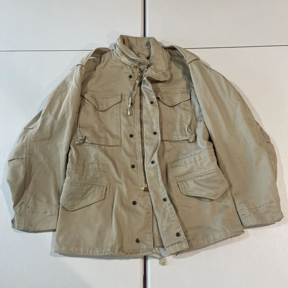Alpha Industries Coat Mens S Khaki Cold Weather Man's Field Military USA Jacket